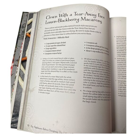 Tim Burtons the nightmare before christmas cookbook 2021 Disney 4th printing - Picture 6 of 6